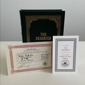 Easton Press The Deserter by Nelson DeMille and Alex DeMille Signed 1st Edition